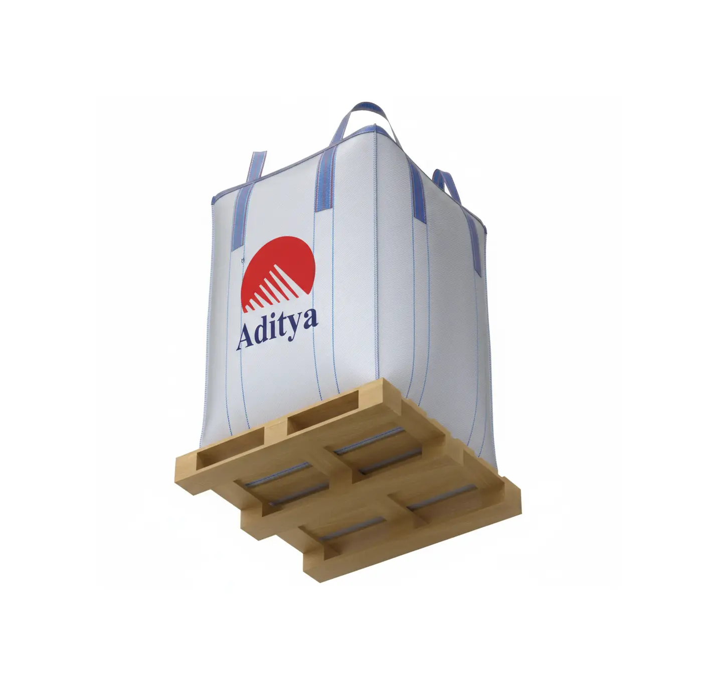 Industrial wooden pallets for storage and transportation